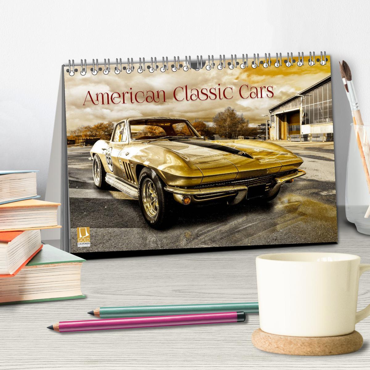 Bild: 9783435316885 | American Classic Cars (Tischkalender 2025 DIN A5 quer), CALVENDO...