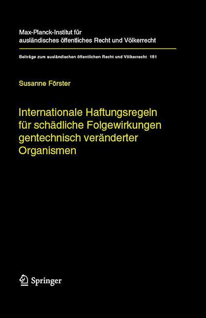 Cover: 9783540682943 | Internationale Haftungsregeln für schädliche Folgewirkungen...