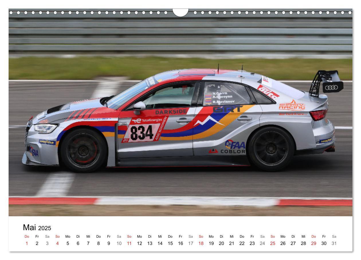 Bild: 9783435839520 | Die Vier Ringe im Motorsport (Wandkalender 2025 DIN A3 quer),...