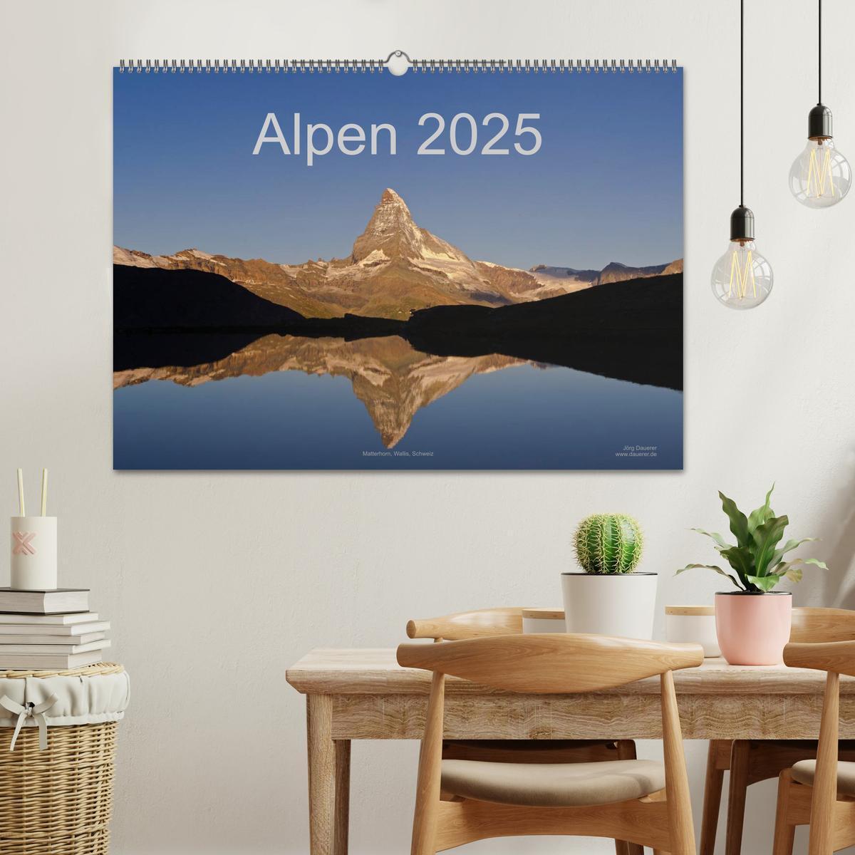 Bild: 9783435649068 | Alpen (Wandkalender 2025 DIN A2 quer), CALVENDO Monatskalender | 2025