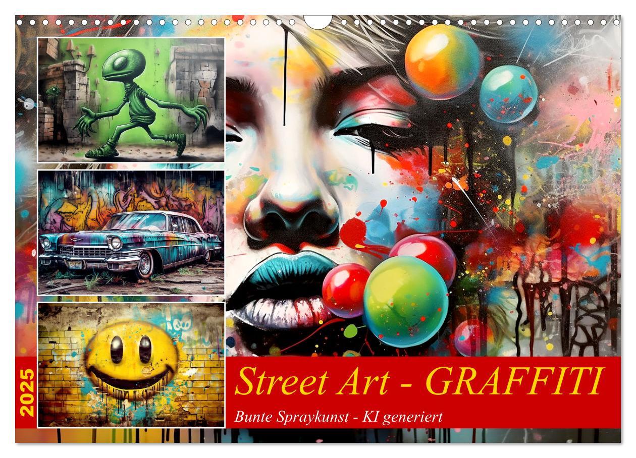 Cover: 9783383866456 | Street Art Graffiti (Wandkalender 2025 DIN A3 quer), CALVENDO...