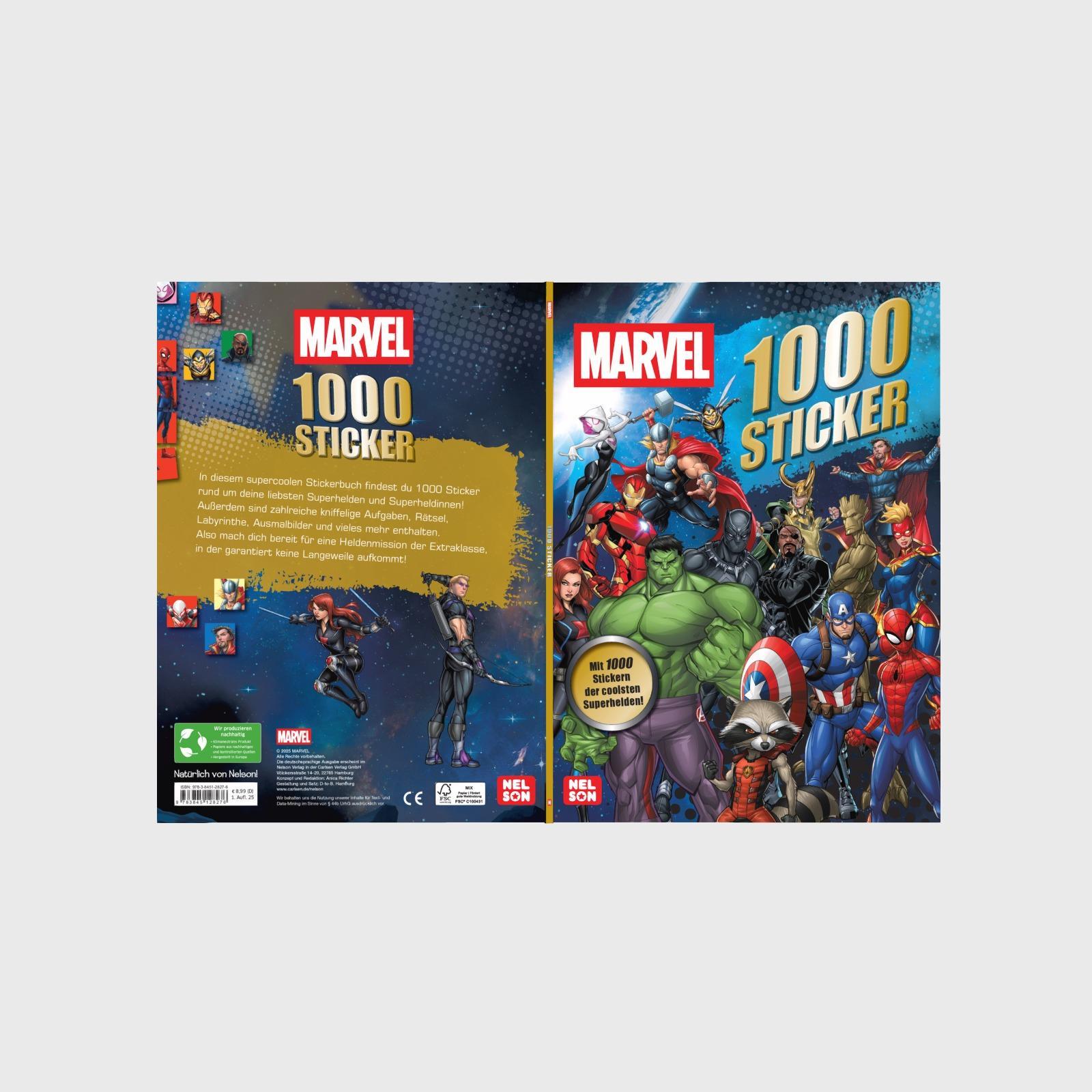 Bild: 9783845128276 | MARVEL: 1000 Sticker | Taschenbuch | MARVEL | 48 S. | Deutsch | 2025