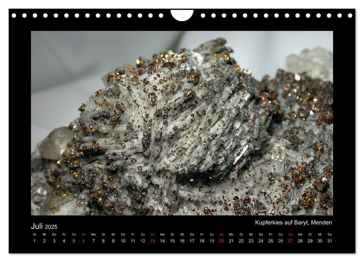 Bild: 9783435770052 | Mineralien aus dem Sauerland (Wandkalender 2025 DIN A4 quer),...