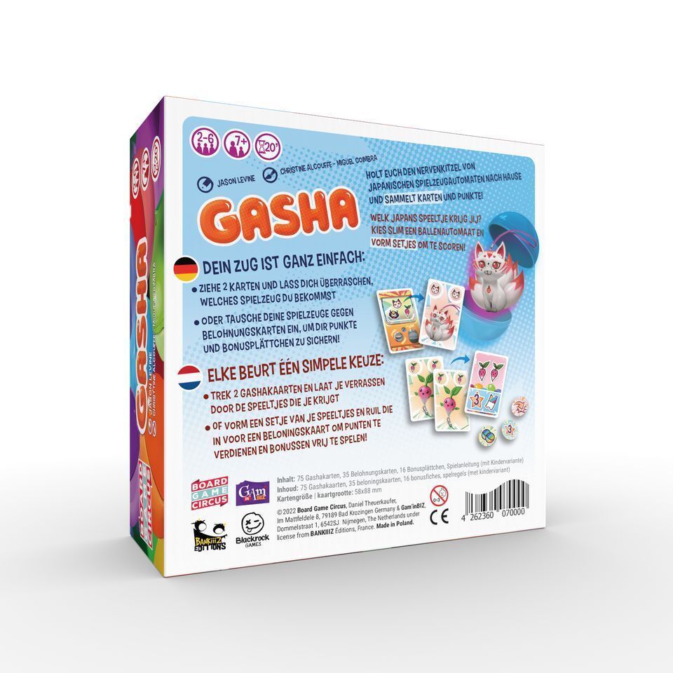 Bild: 4262360070000 | Gasha | Jason Levine | Spiel | In Spielebox | Deutsch | Spiel direkt