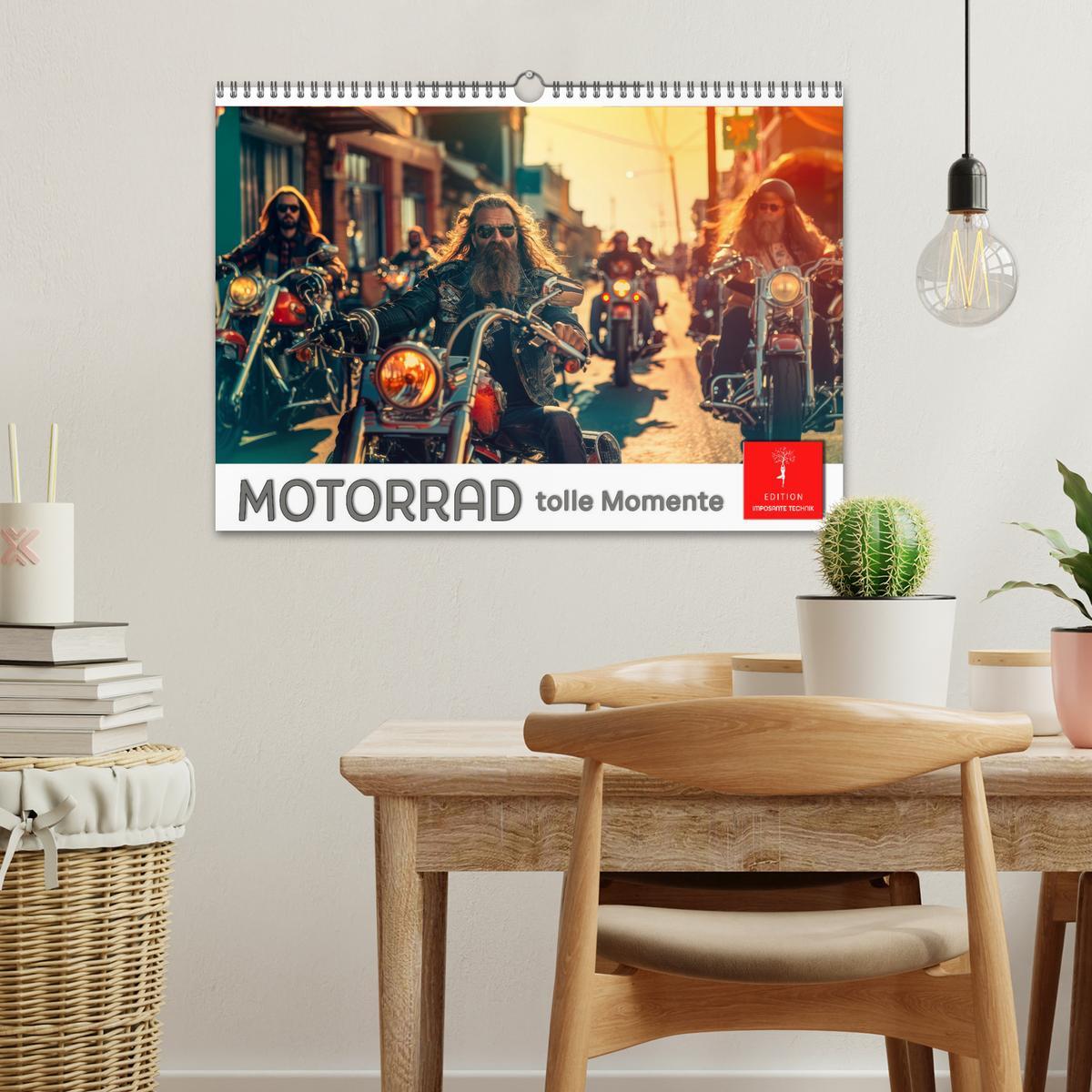 Bild: 9783383817120 | Motorrad tolle Momente (Wandkalender 2025 DIN A3 quer), CALVENDO...