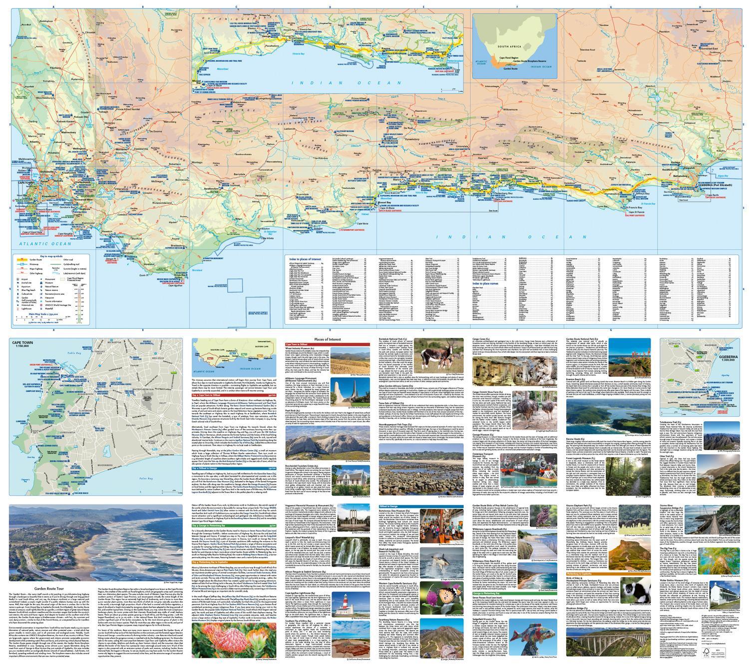 Bild: 9780008609184 | Collins Garden Route Touring Map | Collins Maps | (Land-)Karte | 2023