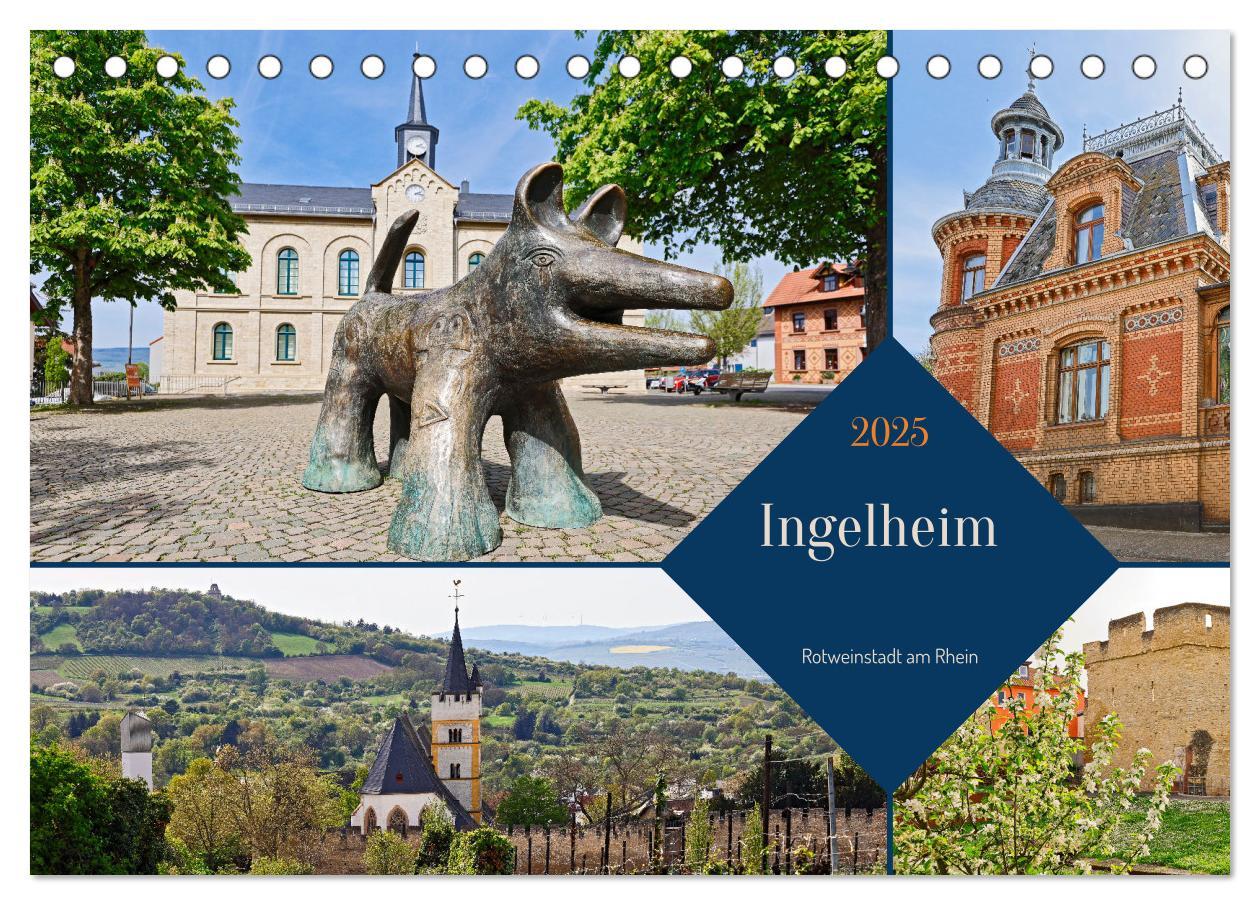 Cover: 9783435648429 | Ingelheim - Rotweinstadt am Rhein (Tischkalender 2025 DIN A5 quer),...