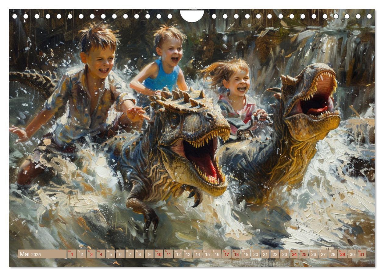 Bild: 9783383802515 | Meine Freunde sind Dinosaurier (Wandkalender 2025 DIN A4 quer),...