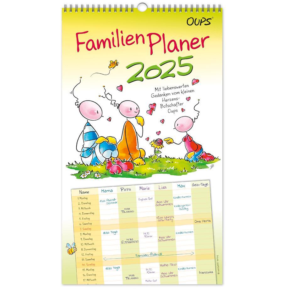 Cover: 9783903175730 | Oups Familienplaner 2025 | Kurt Hörtenhuber | Kalender | 12 S. | 2025