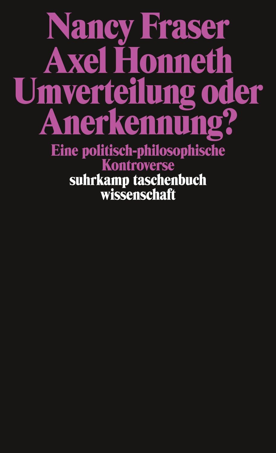 Cover: 9783518290606 | Umverteilung oder Anerkennung? | Nancy Fraser (u. a.) | Taschenbuch