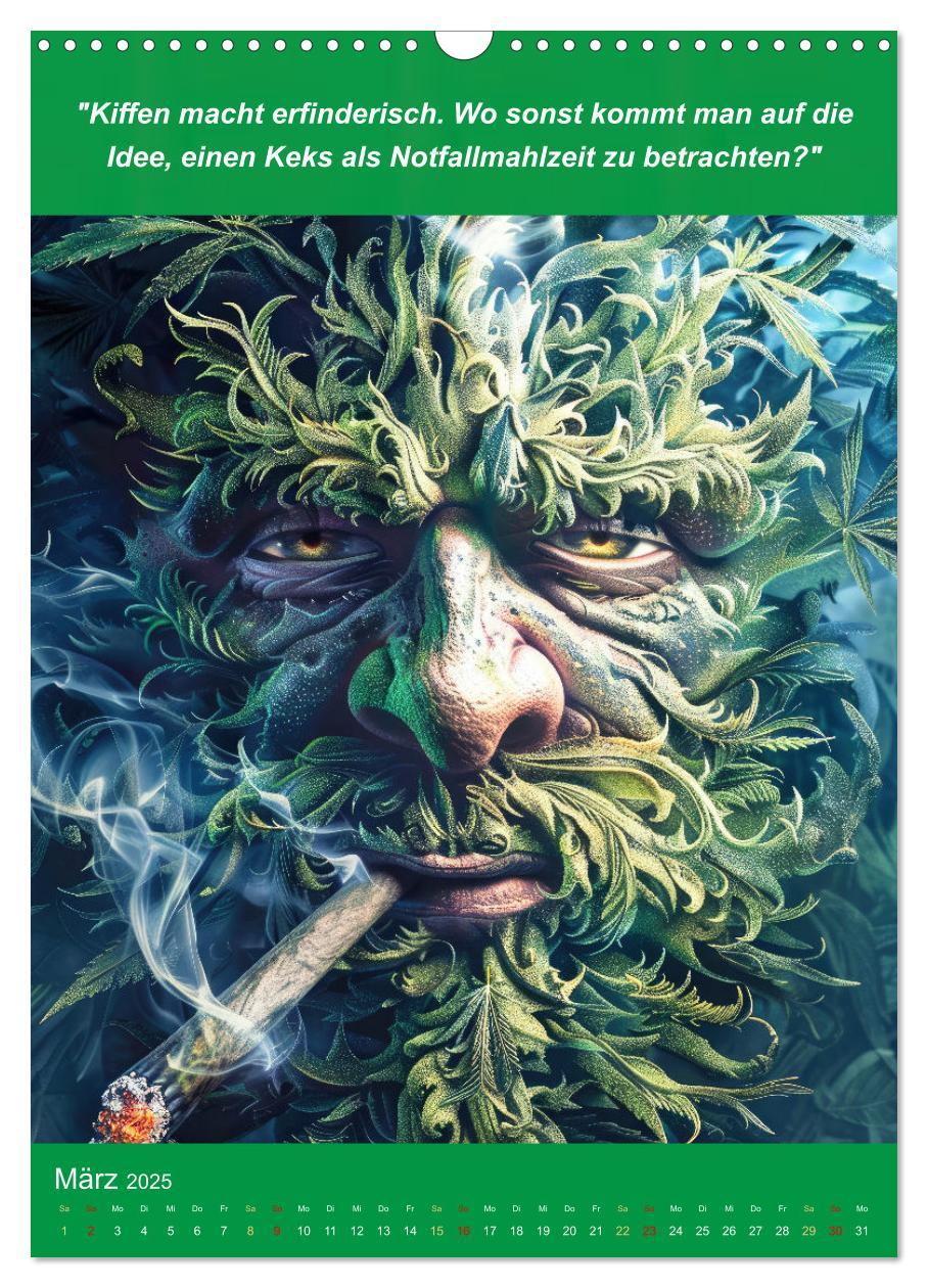 Bild: 9783435696246 | Der humoristische Cannabis Kalender (Wandkalender 2025 DIN A3...