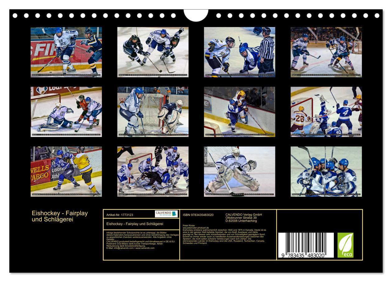 Bild: 9783435483020 | Eishockey - Fairplay und Schlägerei (Wandkalender 2025 DIN A4...