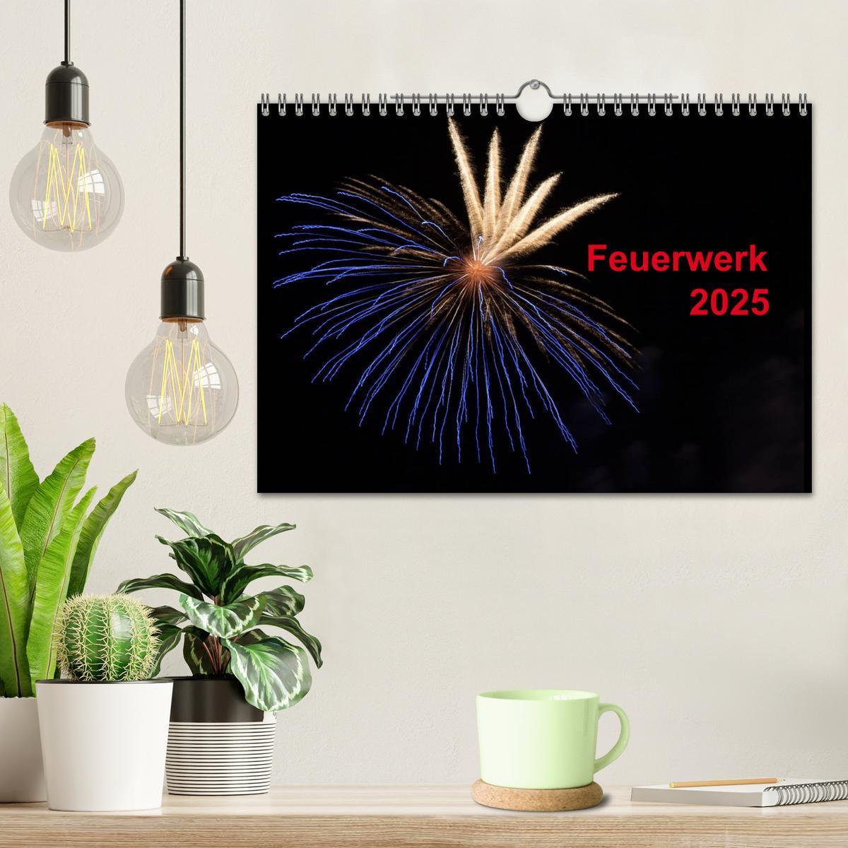 Bild: 9783435790180 | Feuerwerk (Wandkalender 2025 DIN A4 quer), CALVENDO Monatskalender