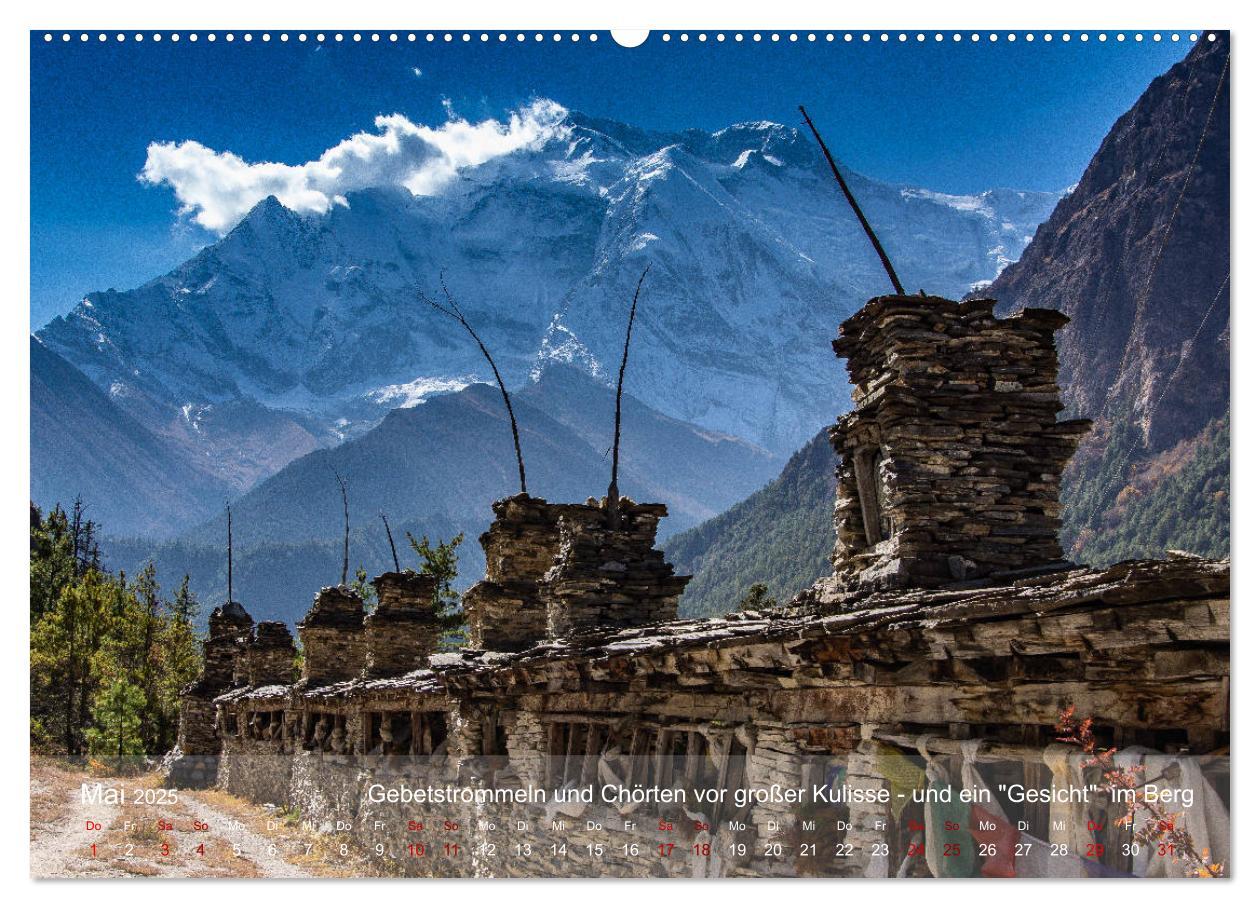 Bild: 9783435148738 | NEPAL - rund um die Annapurna (Wandkalender 2025 DIN A2 quer),...