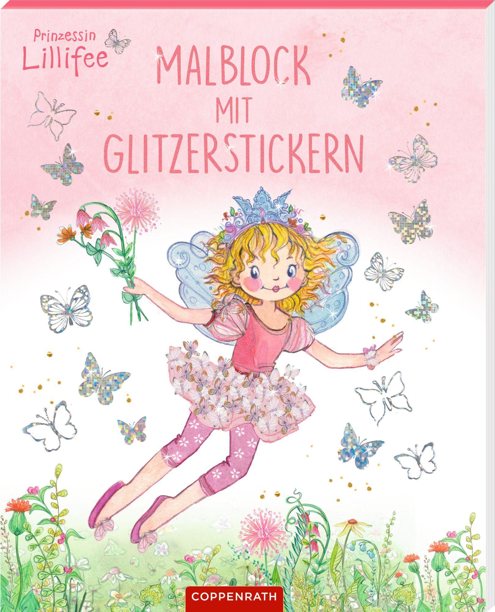 Cover: 9783649671985 | Malblock mit Glitzerstickern (Prinzessin Lillifee) | Finsterbusch