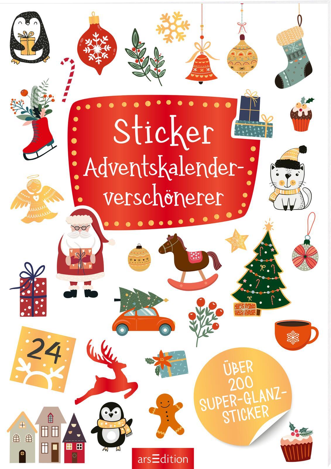 Cover: 4014489133926 | Sticker Adventskalenderverschönerer | Über 200 Super-Glanz-Sticker