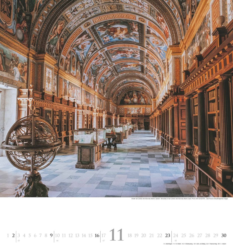 Bild: 4250809654188 | DUMONT - Bibliotheken 2025 Wandkalender, 45x48cm,...