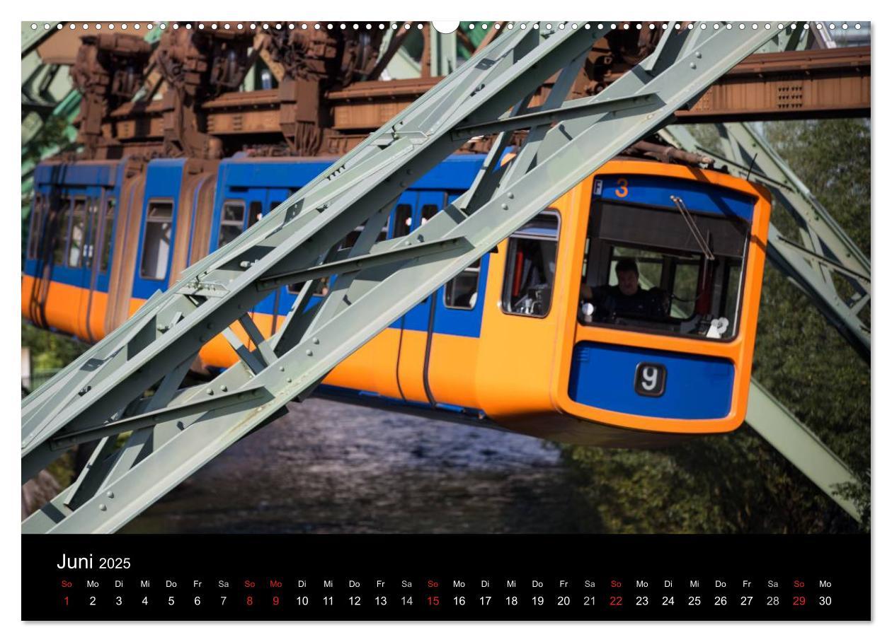 Bild: 9783435526864 | Die Wuppertaler Schwebebahn (Wandkalender 2025 DIN A2 quer),...