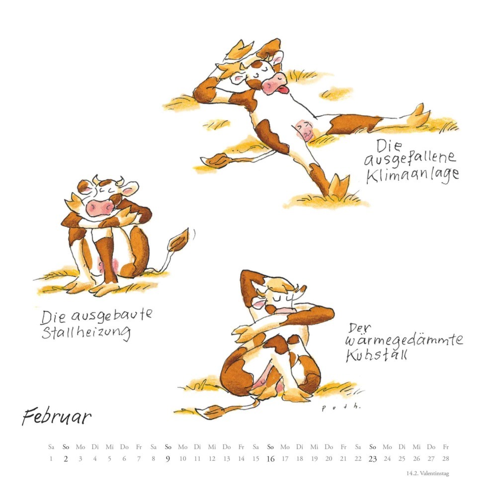 Bild: 4250809653037 | DUMONT - Mit den Yoga-Kühen durchs Jahr 2025 Wandkalender, 23x23cm,...