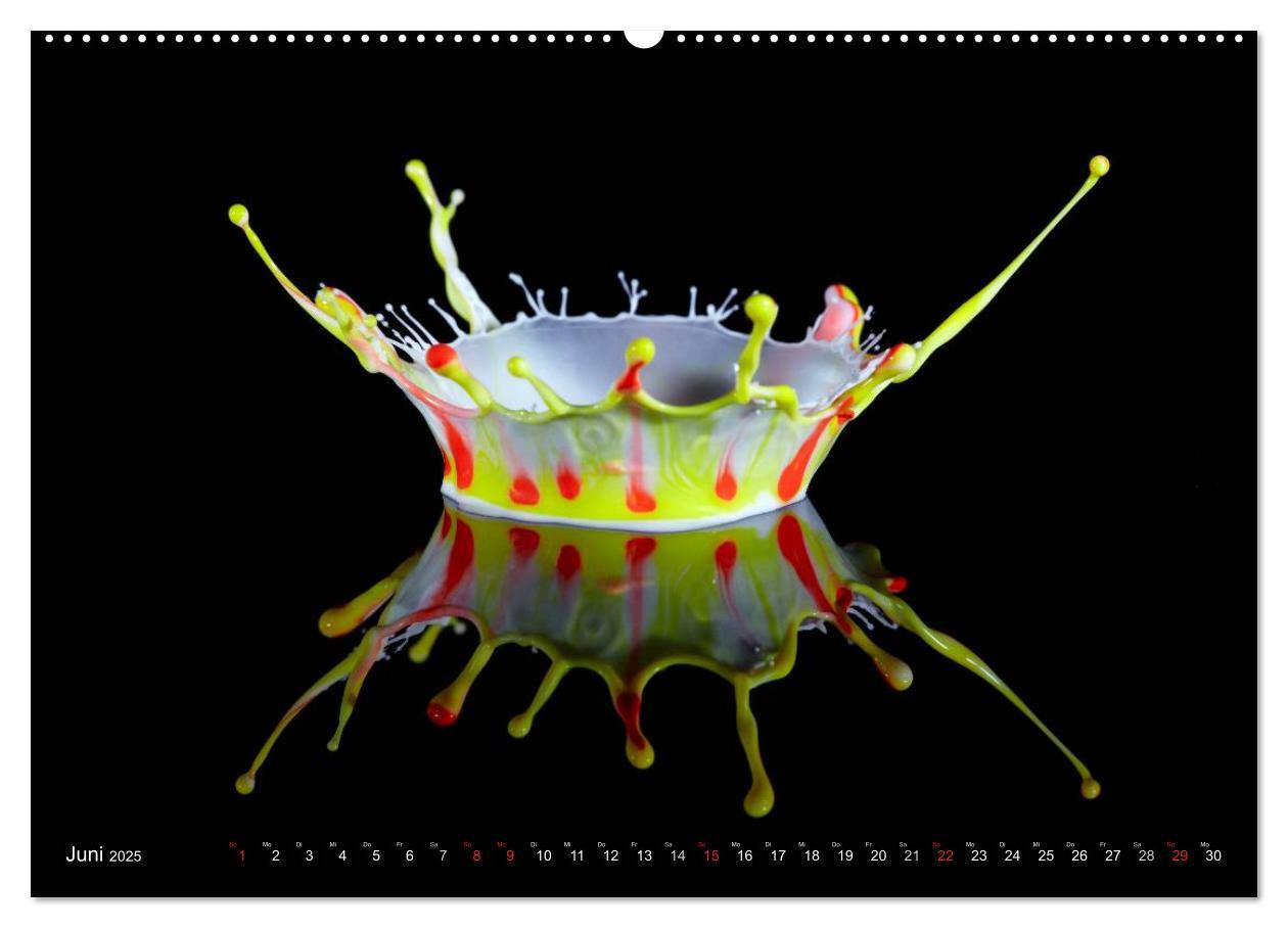 Bild: 9783435802357 | Wassertropfen Kunst Fotografie (Wandkalender 2025 DIN A2 quer),...