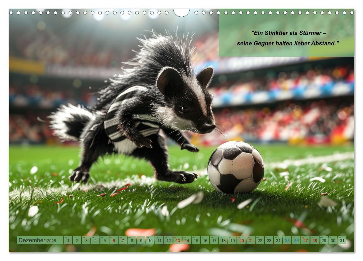 Bild: 9783457152713 | Der tierisch lustige Fußballkalender (Wandkalender 2025 DIN A3...