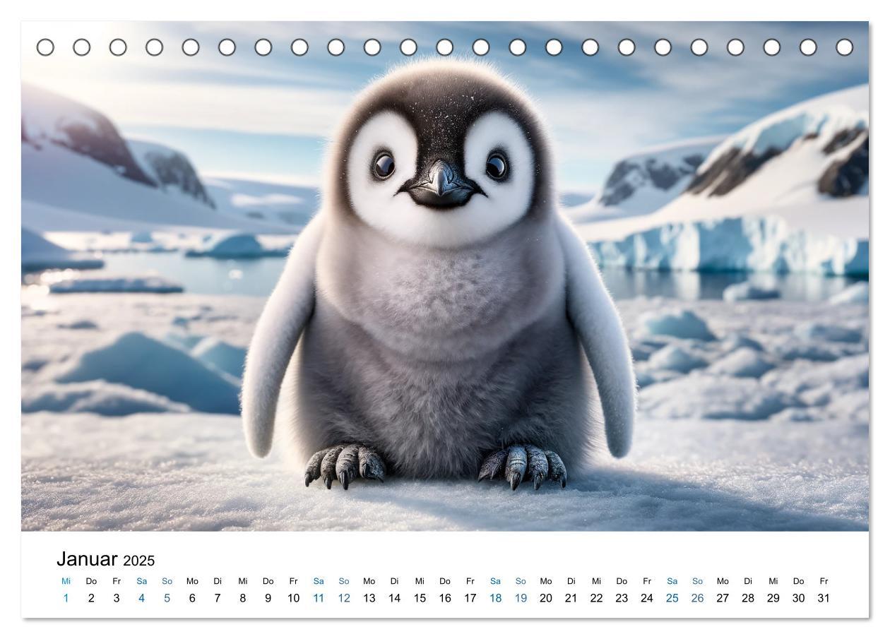 Bild: 9783383766633 | Baby-Tiere (Tischkalender 2025 DIN A5 quer), CALVENDO Monatskalender