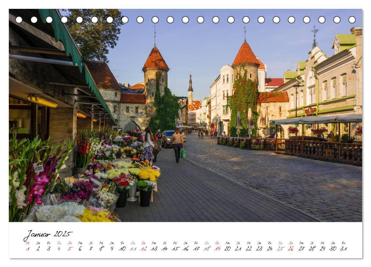 Bild: 9783435651252 | Tallinn Altstadt (Tischkalender 2025 DIN A5 quer), CALVENDO...