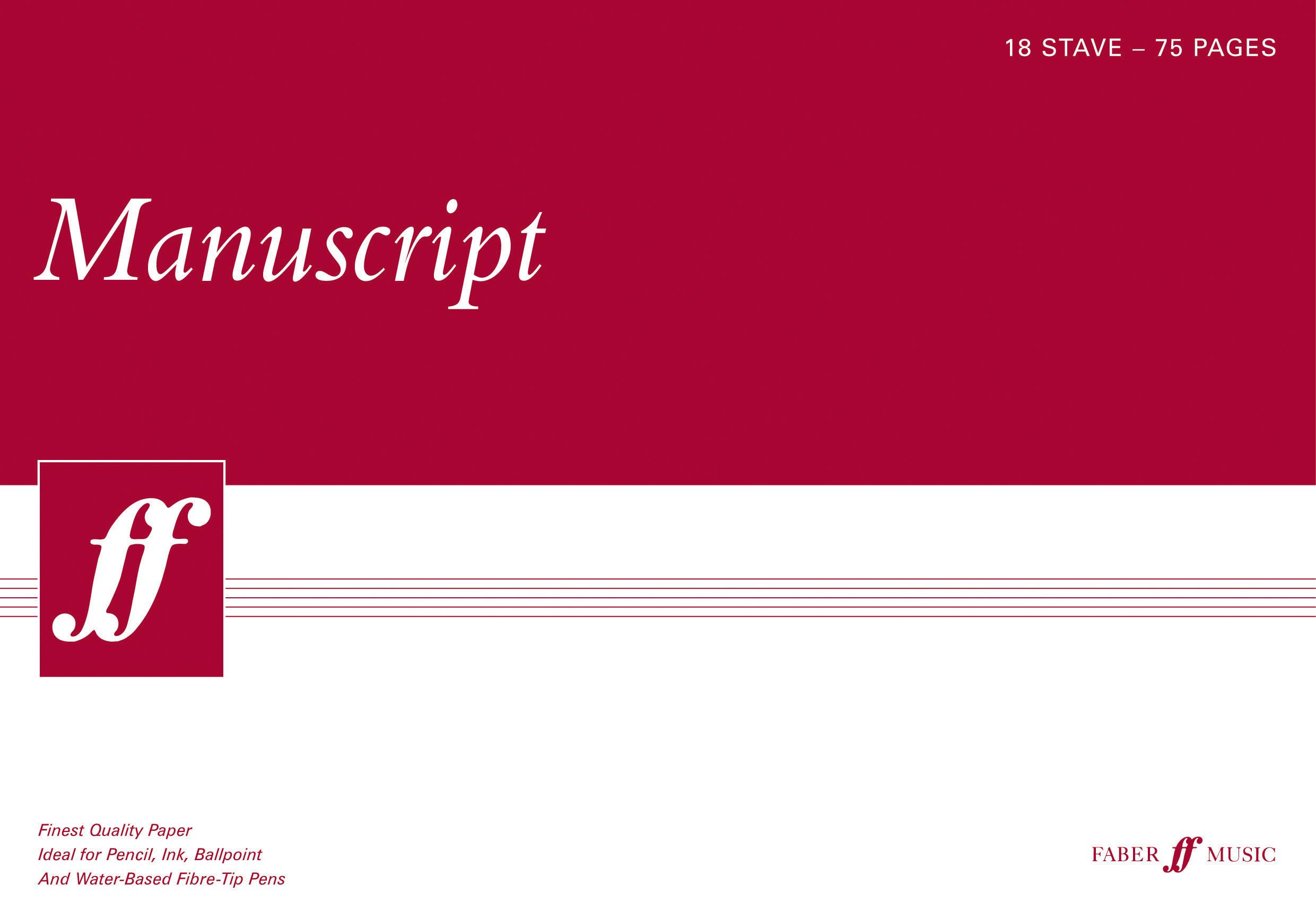 Cover: 9780571527090 | Faber Music A3 Manuscript Pad (75 page, 18 stave, white paper) | Buch