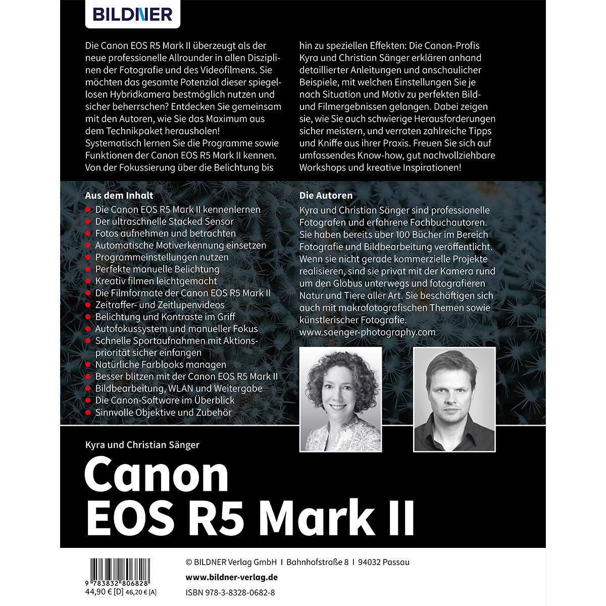 Rückseite: 9783832806828 | Canon EOS R5 Mark II | Das umfangreiche Praxisbuch zu Ihrer Kamera!