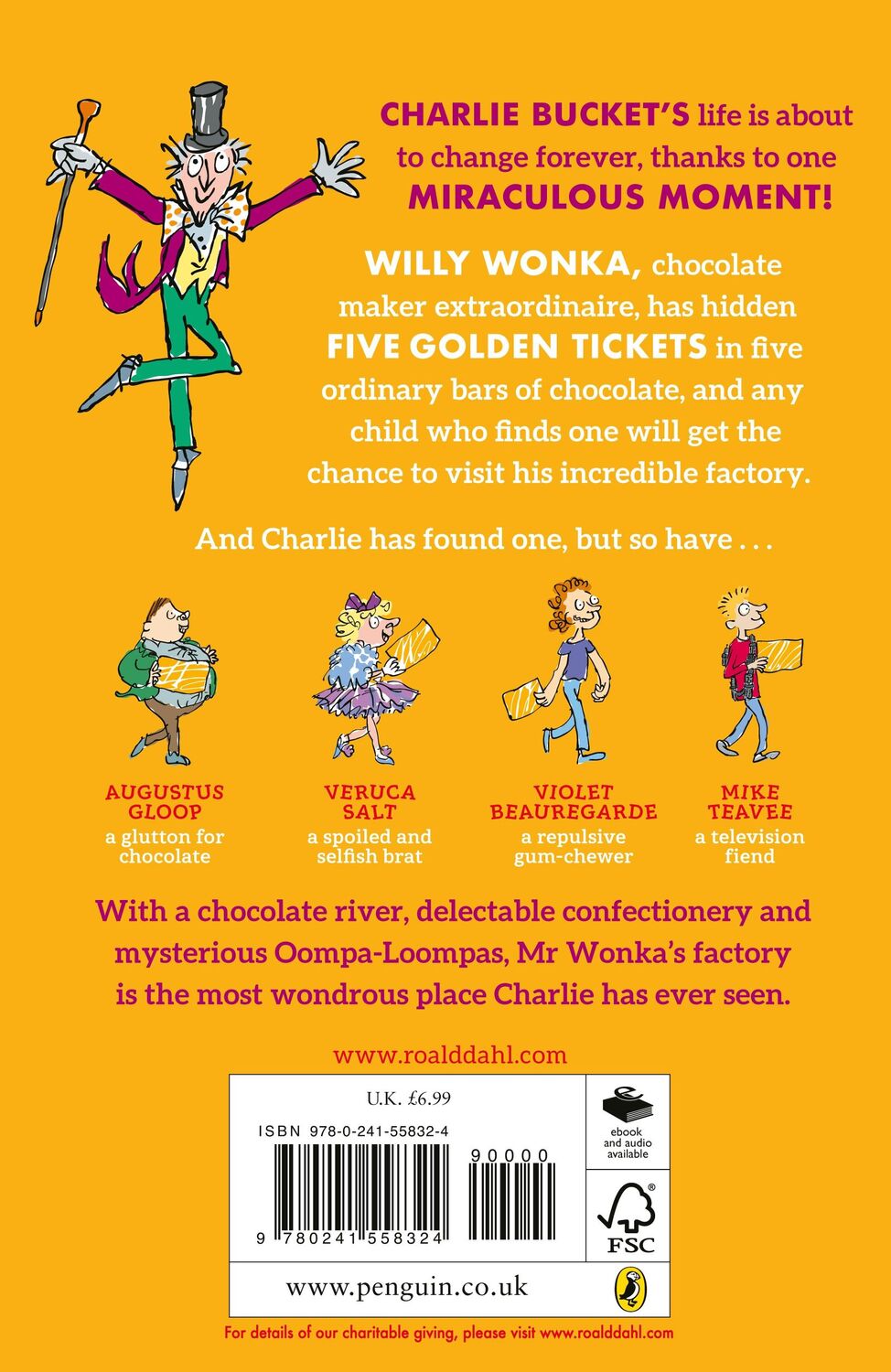 Rückseite: 9780241558324 | Charlie and the Chocolate Factory | Roald Dahl | Taschenbuch | 320 S.