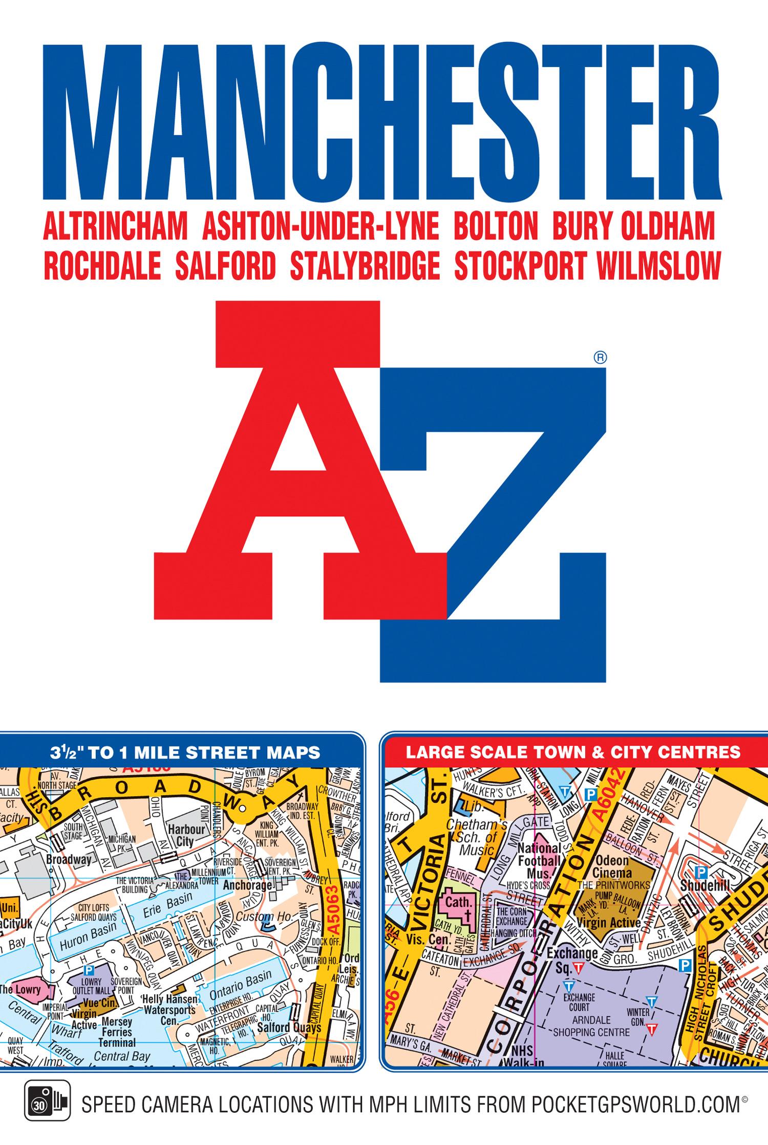 Cover: 9781782571056 | Manchester A-Z Street Atlas (paperback) | A-Z Maps | Taschenbuch