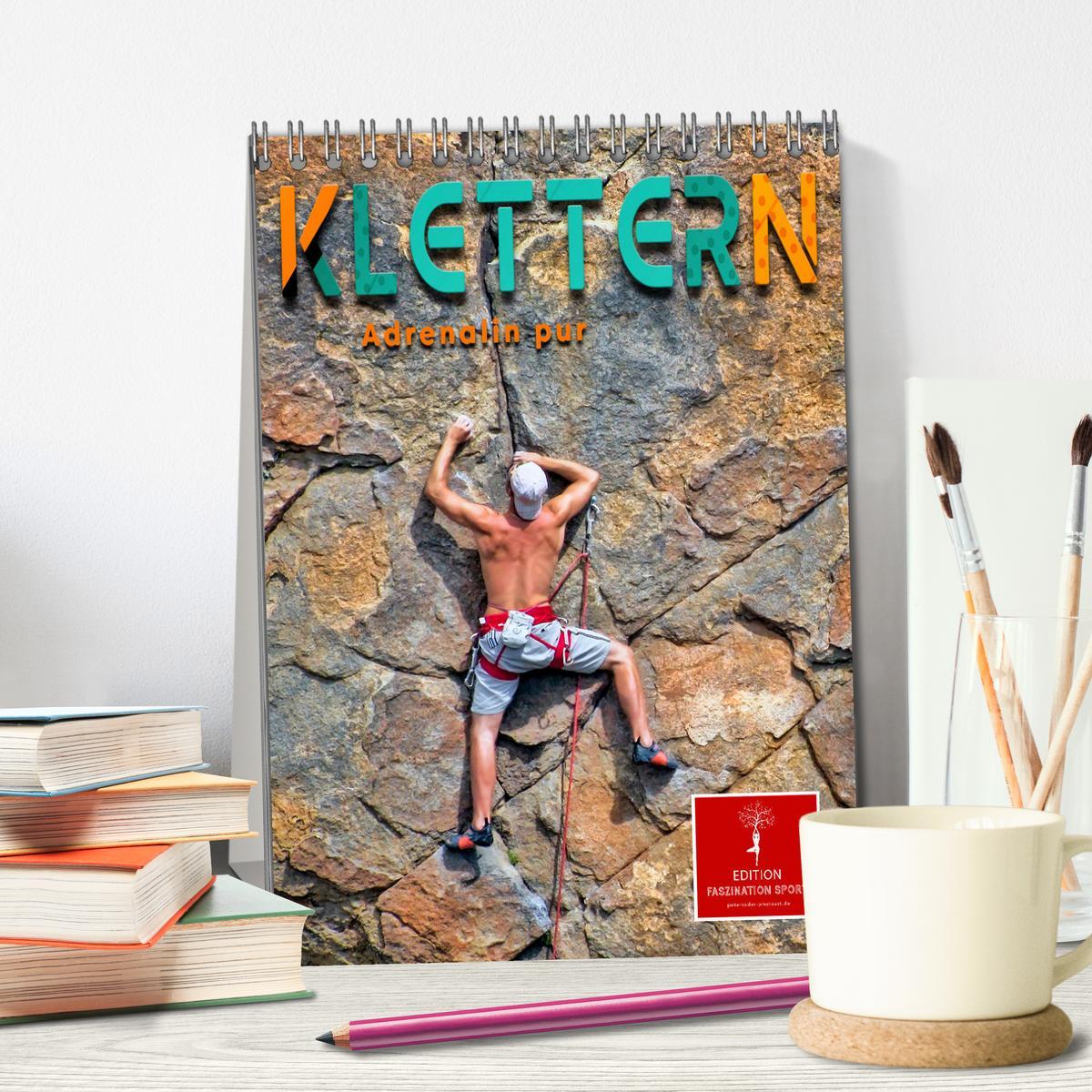 Bild: 9783435910465 | Klettern - Adrenalin pur (Tischkalender 2025 DIN A5 hoch), CALVENDO...