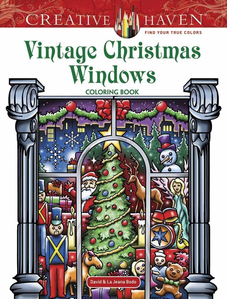 Cover: 9780486817903 | Creative Haven Vintage Christmas Windows Coloring Book | David Bodo