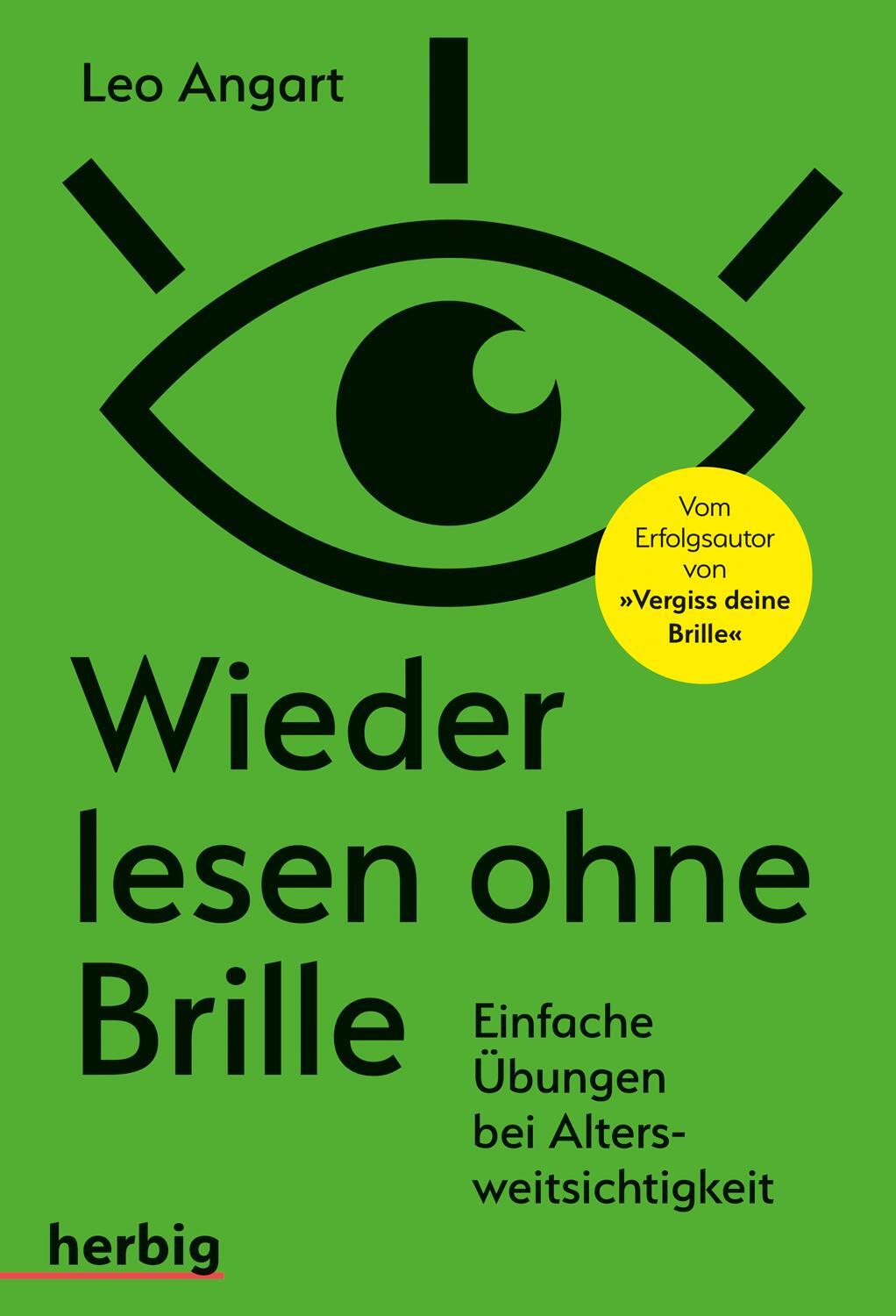 Cover: 9783776628487 | Wieder lesen ohne Brille | Einfache Übungen bei Altersweitsichtigkeit