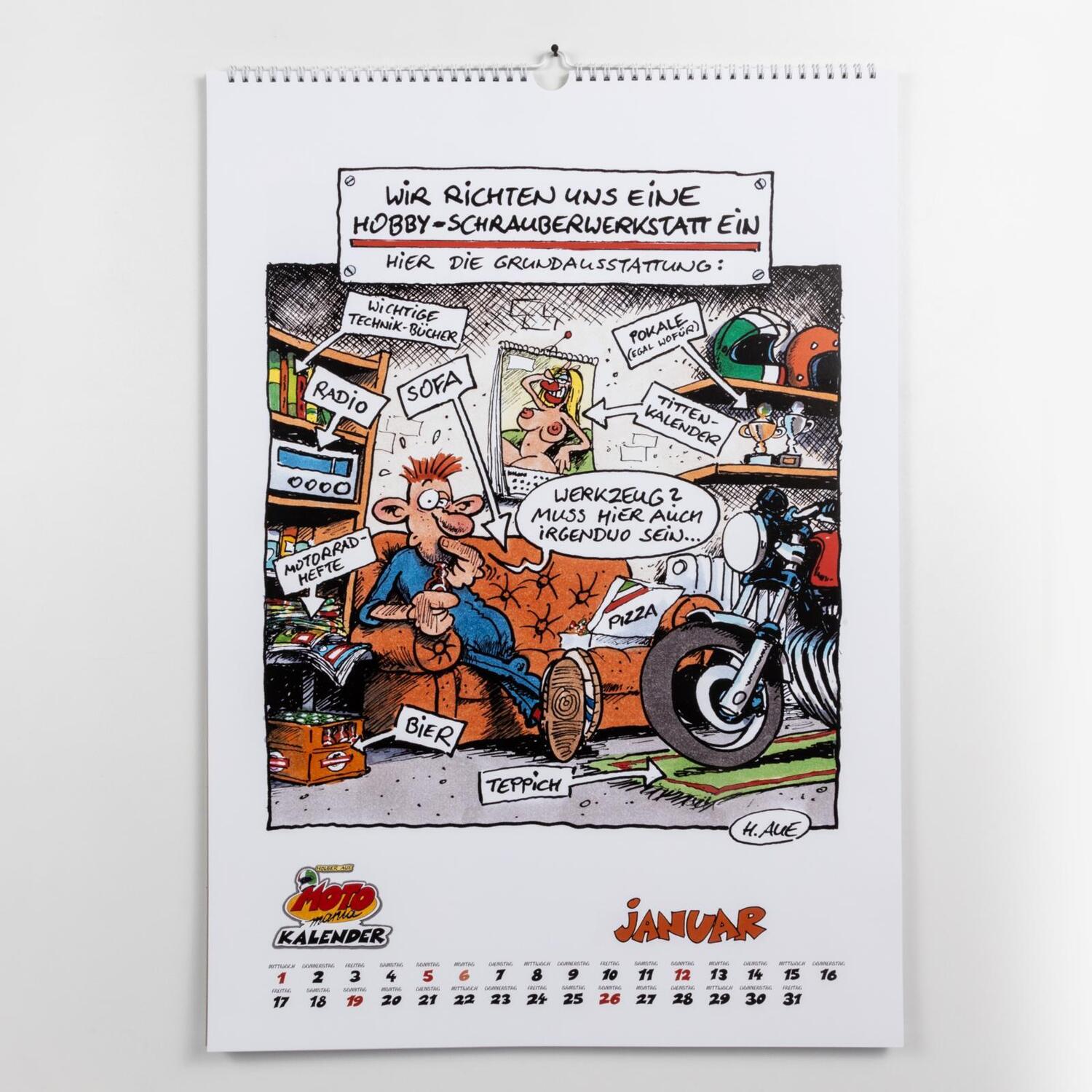 Bild: 9783830321460 | MOTOmania Kalender 2025: Monatskalender für die Wand im Großformat