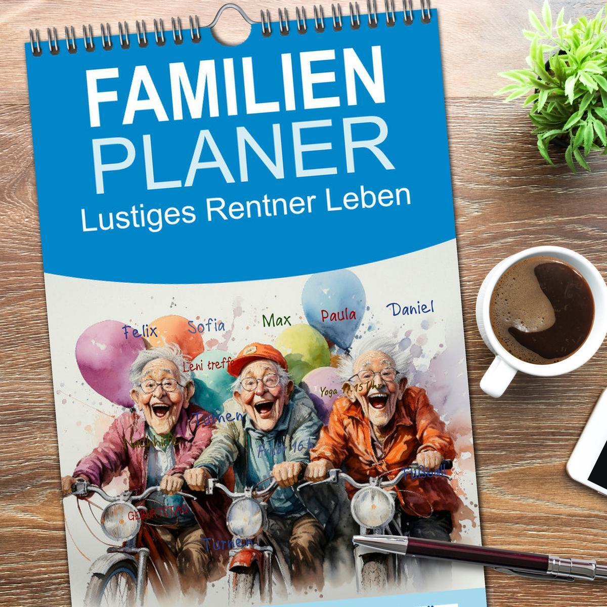 Bild: 9783457092675 | Familienplaner 2025 - Lustiges Rentner Leben mit 5 Spalten...