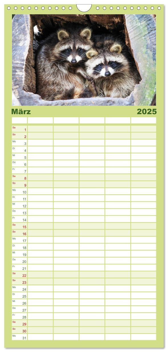 Bild: 9783457121399 | Familienplaner 2025 - Tierkalender 2025 mit 5 Spalten...