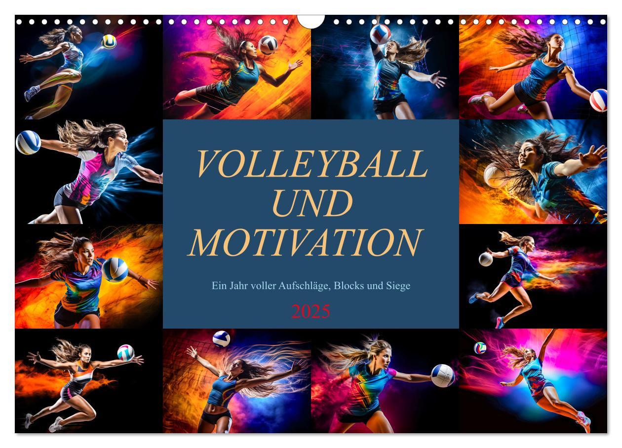 Cover: 9783383861994 | Volleyball und Motivation (Wandkalender 2025 DIN A3 quer), CALVENDO...