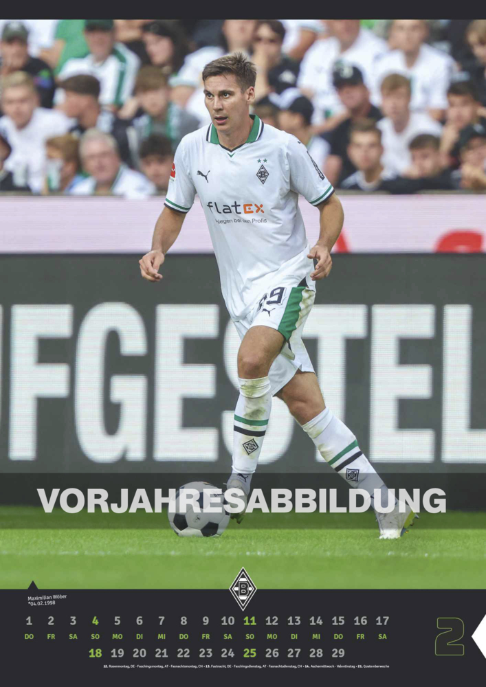 Bild: 4002725994394 | N NEUMANNVERLAGE - Borussia Mönchengladbach 2025 Wandkalender,...