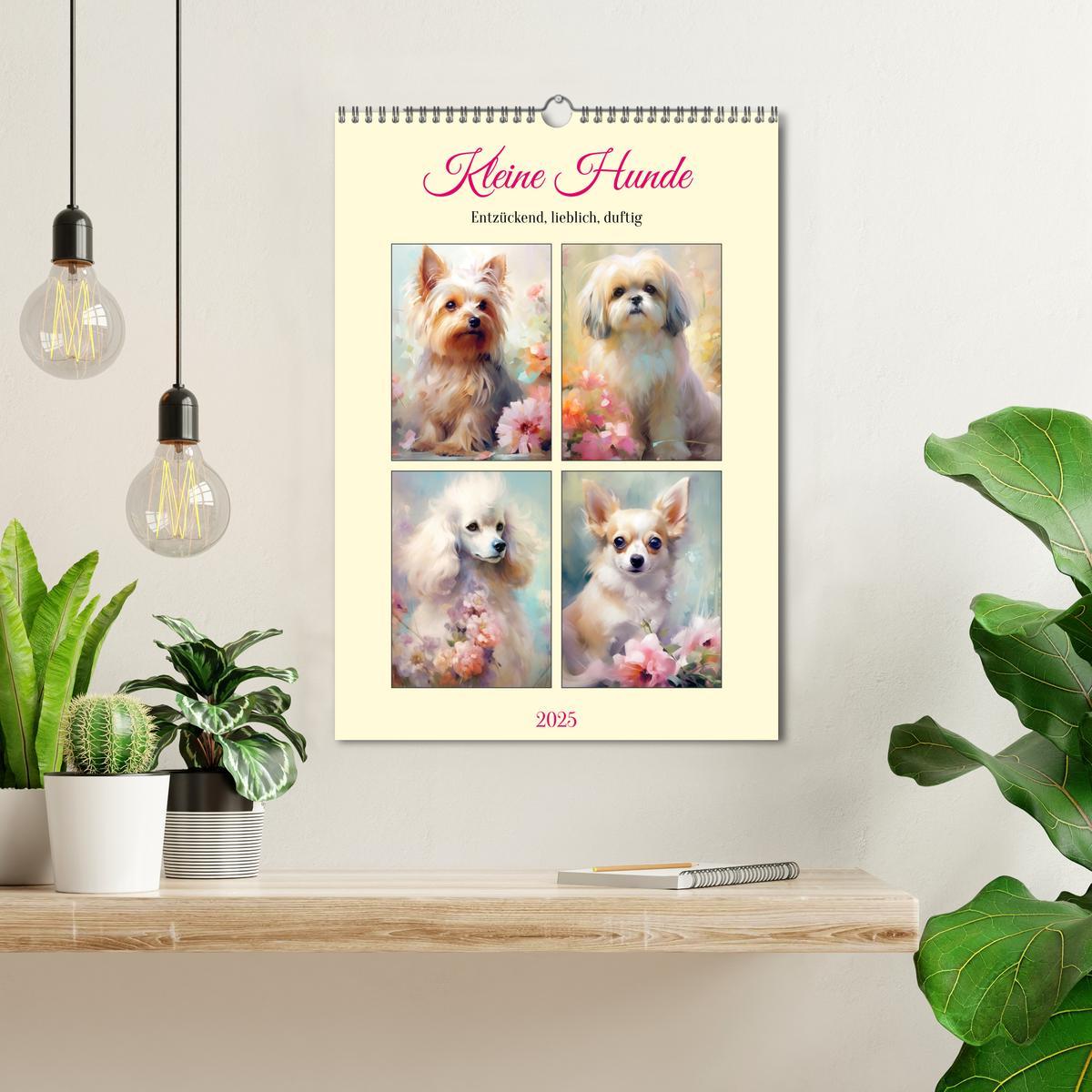 Bild: 9783435871100 | Kleine Hunde. Entzückend, lieblich, duftig (Wandkalender 2025 DIN...