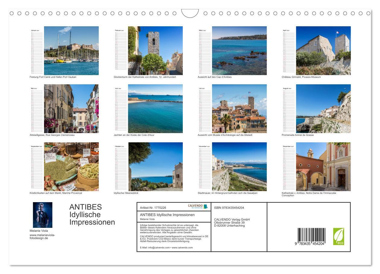 Bild: 9783435454204 | ANTIBES Idyllische Impressionen (Wandkalender 2025 DIN A3 quer),...