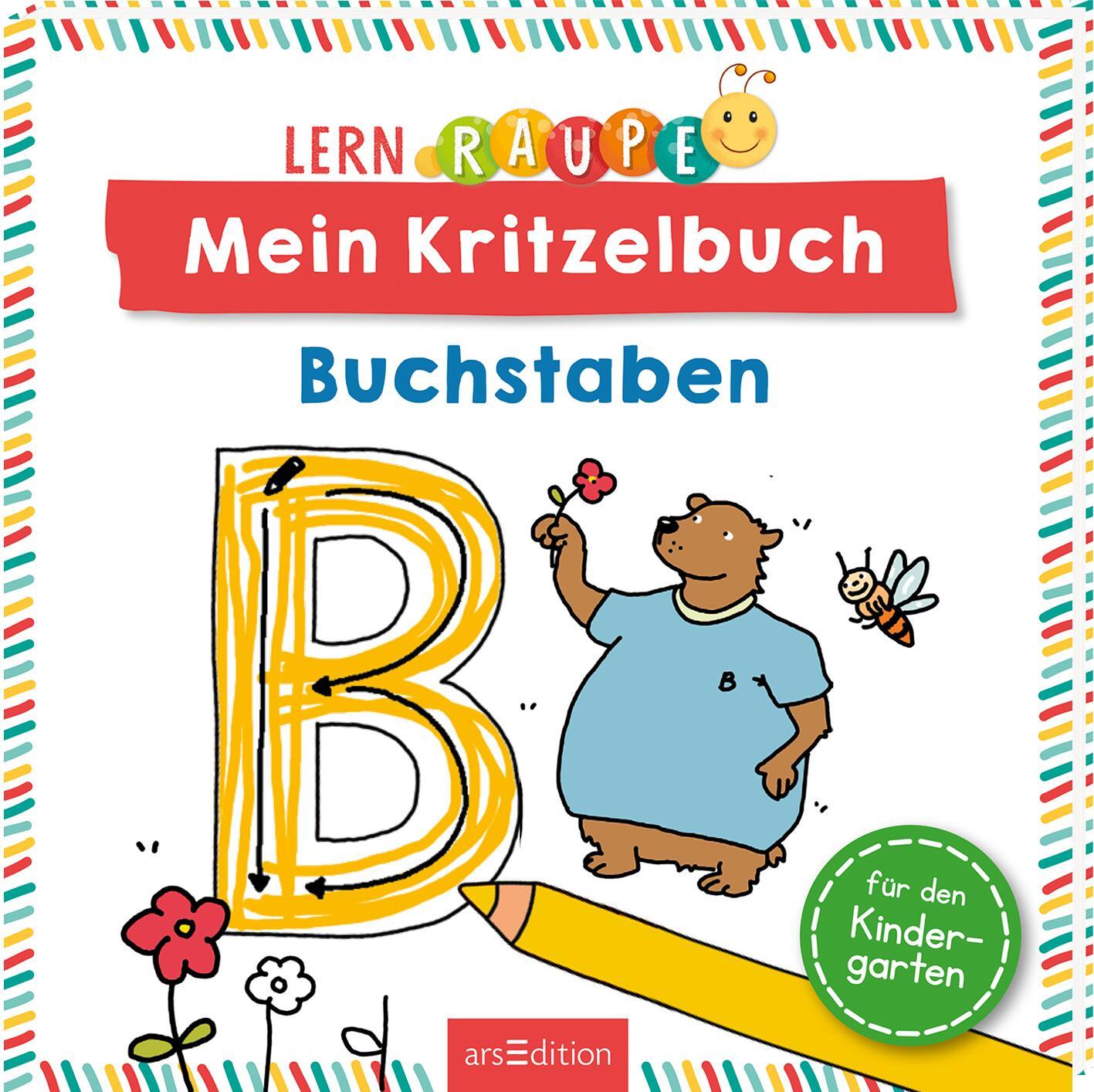 Cover: 9783845840468 | Lernraupe - Mein Kritzelbuch Buchstaben | Dunja Schnabel | Taschenbuch