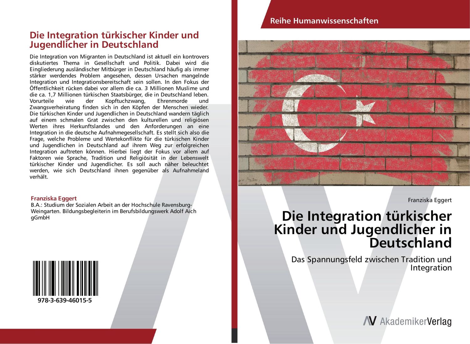 Cover: 9783639460155 | Die Integration türkischer Kinder und Jugendlicher in Deutschland