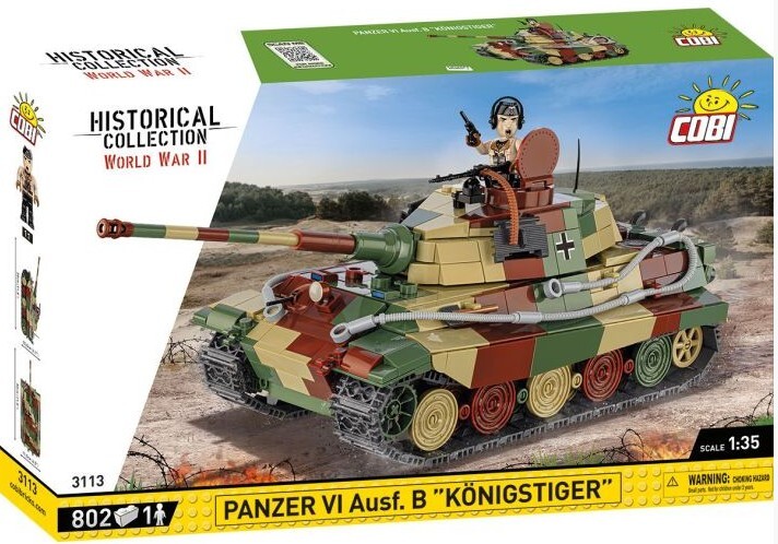 Cover: 5902251031138 | COBI Historical Collection 3113 - Panzer VI Ausf. B Königstiger,...