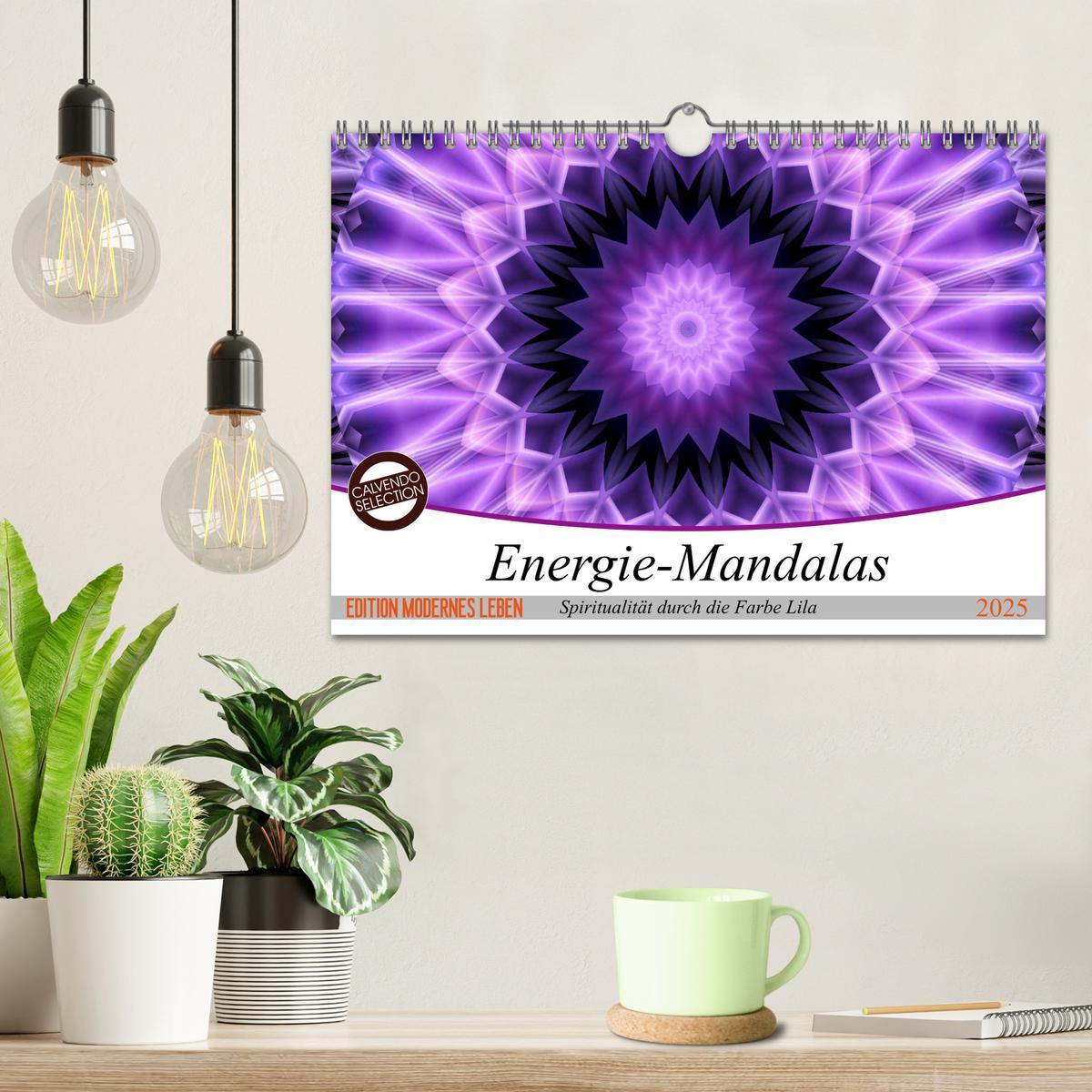 Bild: 9783435418763 | Energie - Mandalas, Spiritualität durch die Farbe Lila...