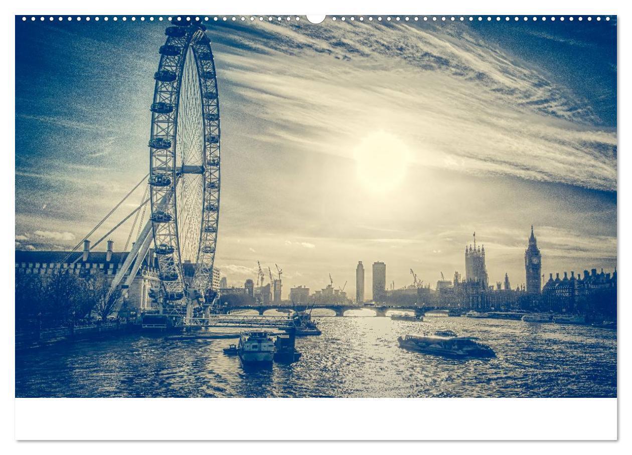 Bild: 9783435489152 | London an der Themse (Wandkalender 2025 DIN A2 quer), CALVENDO...