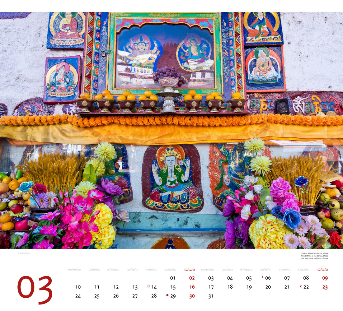 Bild: 9783938916513 | Tibet 2025 | Premium-Wandkalender Großformat 48,5 x 44cm | Schubert