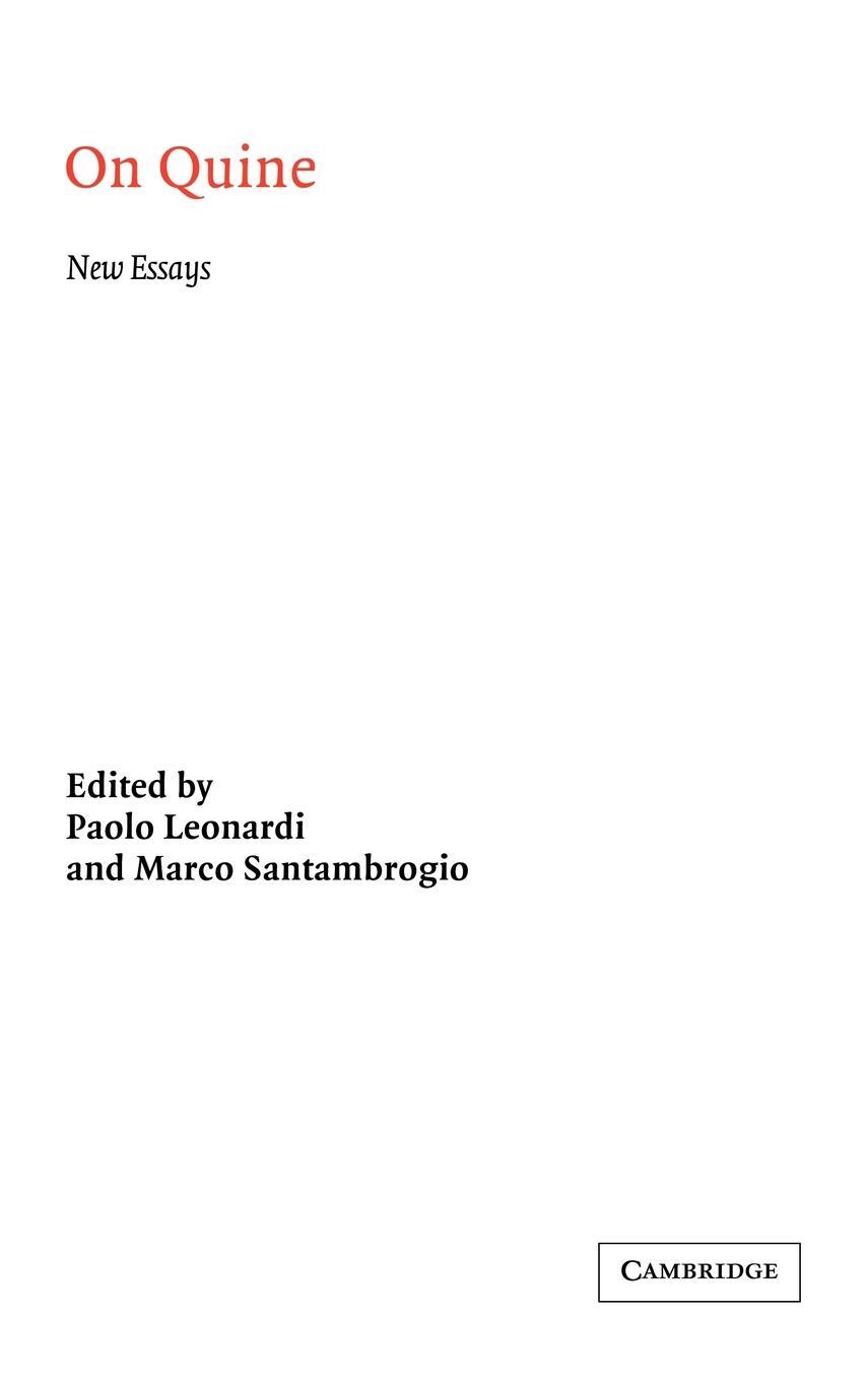 Cover: 9780521470919 | On Quine | New Essays | Marco Santambrogio | Buch | Englisch | 2007