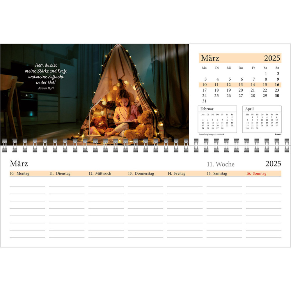 Bild: 9783754825457 | In deine Hand leg ich den Tag 2025 | Wochen-Tischkalender | Kalender