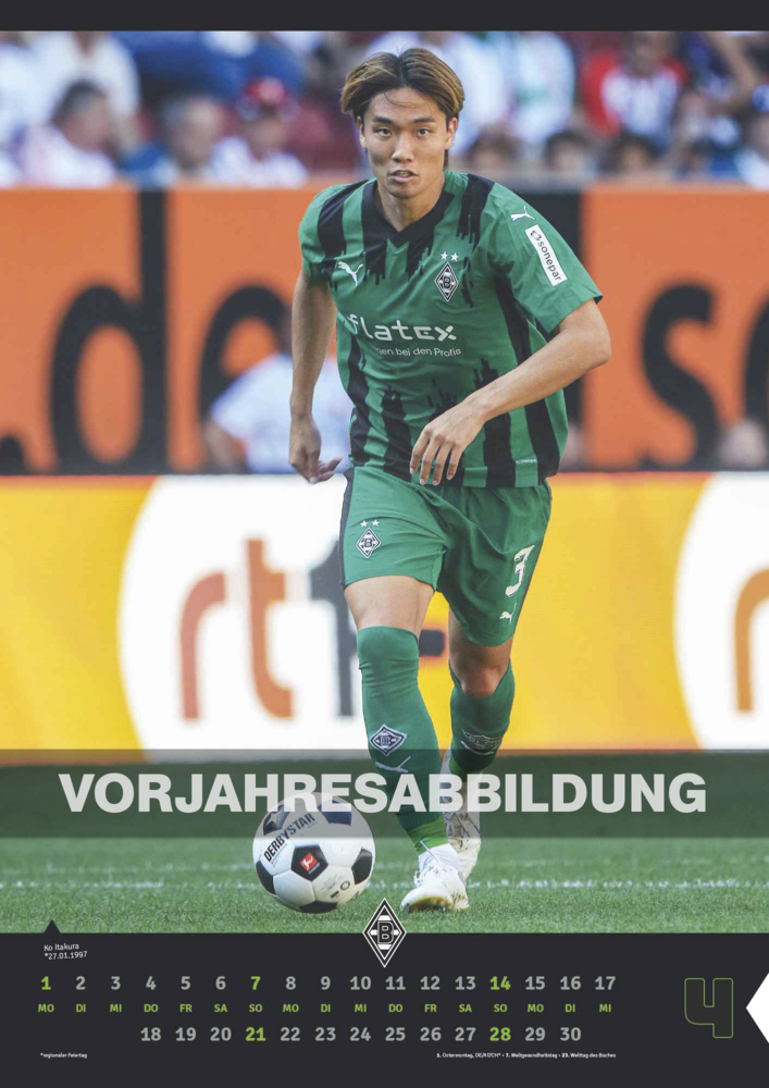 Bild: 4002725994394 | N NEUMANNVERLAGE - Borussia Mönchengladbach 2025 Wandkalender,...